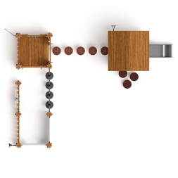 Игровой комплекс (лиственница темный) ДИК 1.24.04-Л.И1.01, фото 5