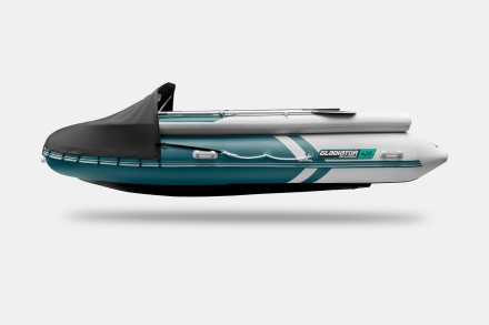 GLADIATOR E 420 X Expedition Морской зеленый-белый моторная лодка ПВХ, фото 7