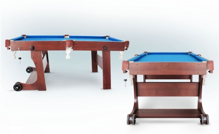 Бильярдный стол - Компакт Люкс 5 Футов, Американский пул, ЛДСП 16 мм, фото 2