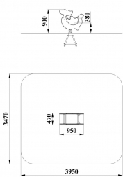 ДИО 4.141 Качалка на пружине граффити, фото 2