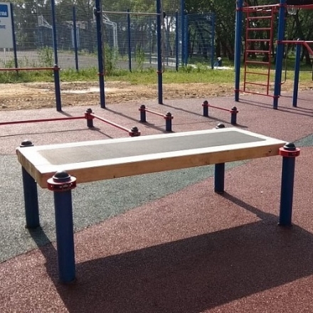 Помост для выполнения испытания Сгибание-разгибание рук в упоре лежа на полу с платформой для ГТО S73 IronKing, фото 2