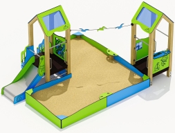 Песочный дворик ЛД051005 для детской площадки, фото 1 Песочный дворик ЛД051005 для детской площадки, фото 1