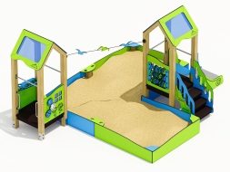 Песочный дворик ЛД051005 для детской площадки, фото 2 Песочный дворик ЛД051005 для детской площадки, фото 2