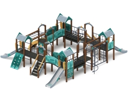 Детская игровая площадка Остров детства (Тайга) горка Н 1200 ДИК 2.01.8.01-03, фото 4