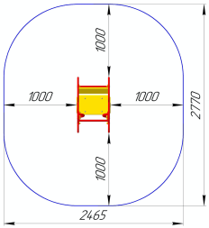 Качалка на пружине Ромашка КБ-09 для игровой площадки, фото 2 Качалка на пружине Ромашка КБ-09 для игровой площадки, фото 2