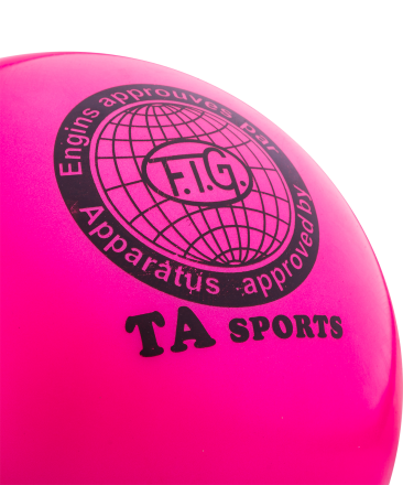 Мяч для художественной гимнастики RGB-101, 15 см, розовый, фото 2