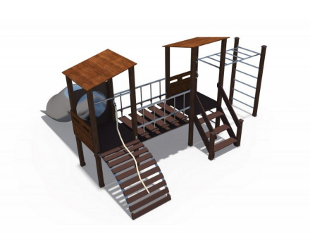 Игровой комплекс Миндаль (горка Н-1000) ДИО 10010, фото 2