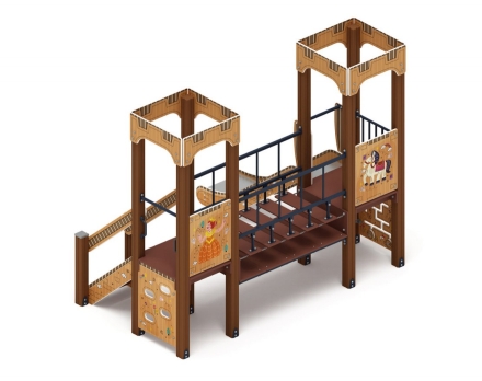 Детская игровая площадка Королевство (Картонное) ДИК 1.15.07-12 H=900, фото 3