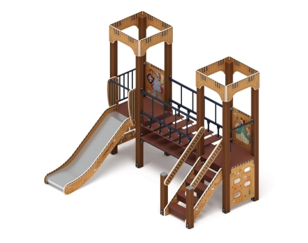 Детская игровая площадка Королевство (Картонное) ДИК 1.15.07-12 H=900, фото 1