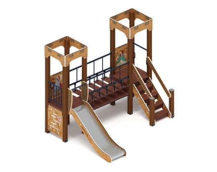 Детская игровая площадка Королевство (Картонное) ДИК 1.15.07-12 H=900, фото 2