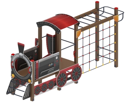 Детская игровая площадка Паровозик ДИК 1.03.5.04-02 Н=750, фото 1