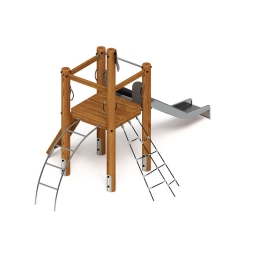 Игровой комплекс (лиственница темный) ДИК 2.24.01-Л.И1.01, фото 2