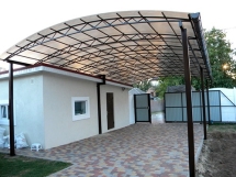 Арочный автомобильный навес для дачи Арочный автомобильный навес для дачи