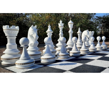 Набор шахматных фигур из стеклопластика до 145 см (32 шт.), фото 2