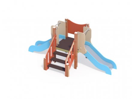 ДИО 5.02 Горка мини двойная Н=700 мм, фото 5