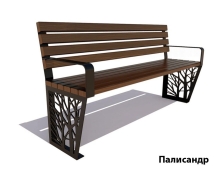 Парковая скамейка Роща, Сосна 2,5 м