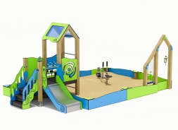 Песочный дворик ЛД051003 для детской площадки, фото 1 Песочный дворик ЛД051003 для детской площадки, фото 1