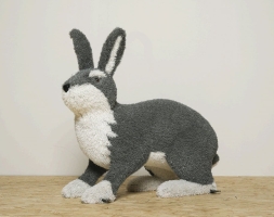 Топиари композиция Зайцы серые, кружок - газон Eco, фото 3