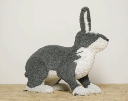 Топиари композиция Зайцы серые, кружок - газон Eco, фото 2