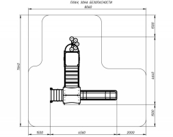 Детская игровая площадка Лукоморье ДИК 2.25.10-01 H=1200, фото 6