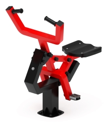 Наездник (красный) - Уличный тренажер - СТ 033-11.П, фото 4