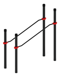 Воркаут ЛОВ 108 красный ВТ 102.03-01, фото 2