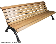 Скамейка парковая Европа, Сосна 2,5 м Скамейка парковая Европа, Сосна 2,5 м