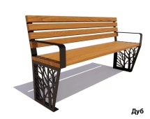 Парковая скамейка Роща, Сосна 3 м