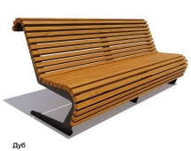 Скамейка уличная Стрит, Сосна 3,0 м Скамейка уличная Стрит, Сосна 3,0 м