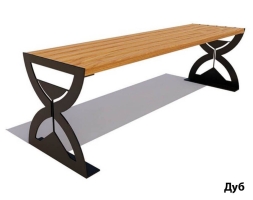 Парковая скамейка Часы, Лиственница 1,2 м, фото 4 Парковая скамейка Часы, Лиственница 1,2 м, фото 4