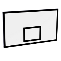 Щит баскетбольный ZSO игровой 1050х1800 мм ФАНЕРА (толщина фанеры 15 мм) на металлокаркасе пристенный