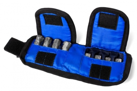 Утяжелитель на руки 2х8 кг, синий (груз 1000 г - 16 шт., металл), фото 12