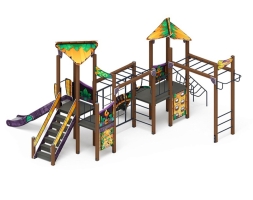 Детская игровая площадка Волшебный город (Майя) ДИК 2.19.01-01 Н=1500, фото 2