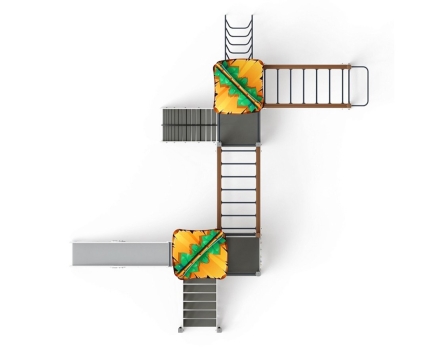 Детская игровая площадка Волшебный город (Майя) ДИК 2.19.01-01 Н=1500, фото 5