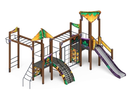 Детская игровая площадка Волшебный город (Майя) ДИК 2.19.01-01 Н=1500, фото 3