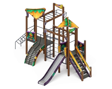 Детская игровая площадка Волшебный город (Майя) ДИК 2.19.01-01 Н=1500, фото 1