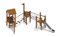 Игровой комплекс (лиственница темный ) ДИК 2.24.02-Л.И1.01, фото 3