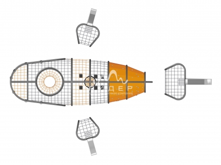 Пространственная канатная конструкция, фото 3