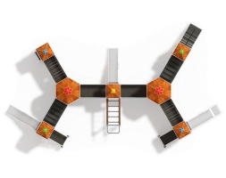 Детская игровая площадка Карандаши ДИК 2.26.07-01.С Н=1200, фото 5