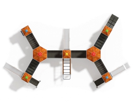 Детская игровая площадка Карандаши ДИК 2.26.07-01.С Н=1200, фото 5