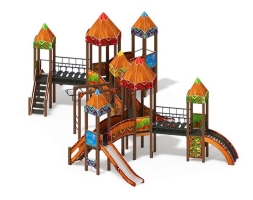 Детская игровая площадка Карандаши ДИК 2.26.07-01.С Н=1200, фото 4