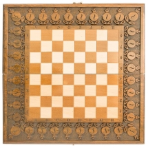 Шахматы + нарды резные с гранатами 50, Haleyan