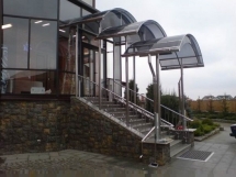 Арочный трехкаскадный навес Арочный трехкаскадный навес