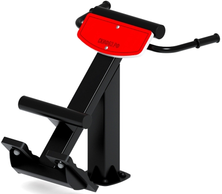 Гиперэкстензия (красный) - Уличный тренажер - СТ 003-11, фото 1