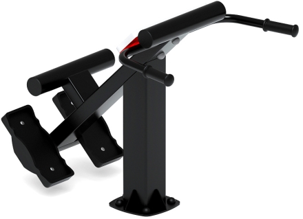 Гиперэкстензия (красный) - Уличный тренажер - СТ 003-11, фото 5