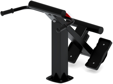 Гиперэкстензия (красный) - Уличный тренажер - СТ 003-11, фото 3