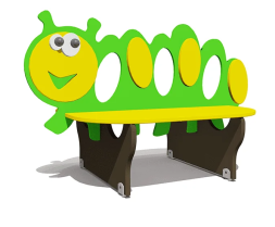 Скамейка детская Гусеница ВСТ 5791 для игровой площадки, фото 1 Скамейка детская Гусеница ВСТ 5791 для игровой площадки, фото 1