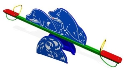 Качели балансир Дельфины ЗНКЧ 004 для детской площадки