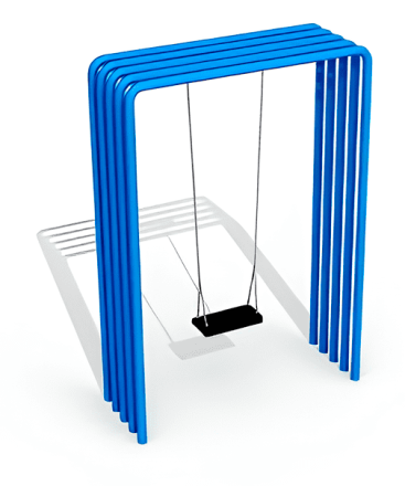 Качели одинарные VST 2002 для дворов и парков, фото 2