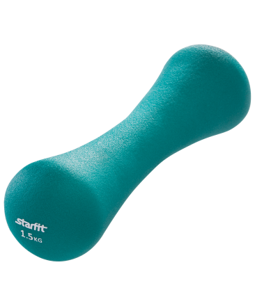 Гантель неопреновая DB-202 1,5 кг, бирюзовая, фото 1